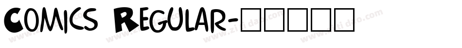 Comics Regular字体转换